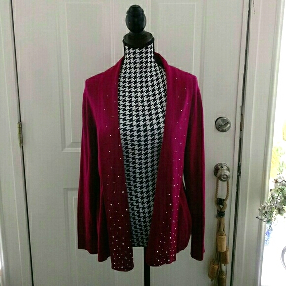 Ruby Rd. Open Front Cardigan Size M - Picture 1 of 5
